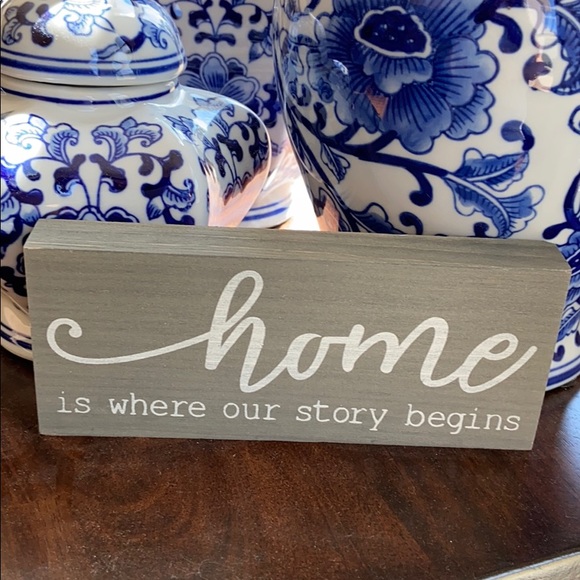 Last 1❗️Modern Farmhouse Home Is Where Our Story Begins Wood Sign - Picture 4 of 4